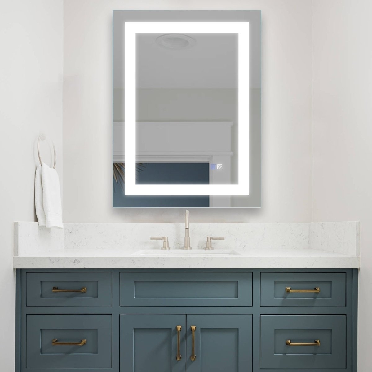 ExBrite 24 X 32 LED Lighted Bathroom Mirror Anti Fog