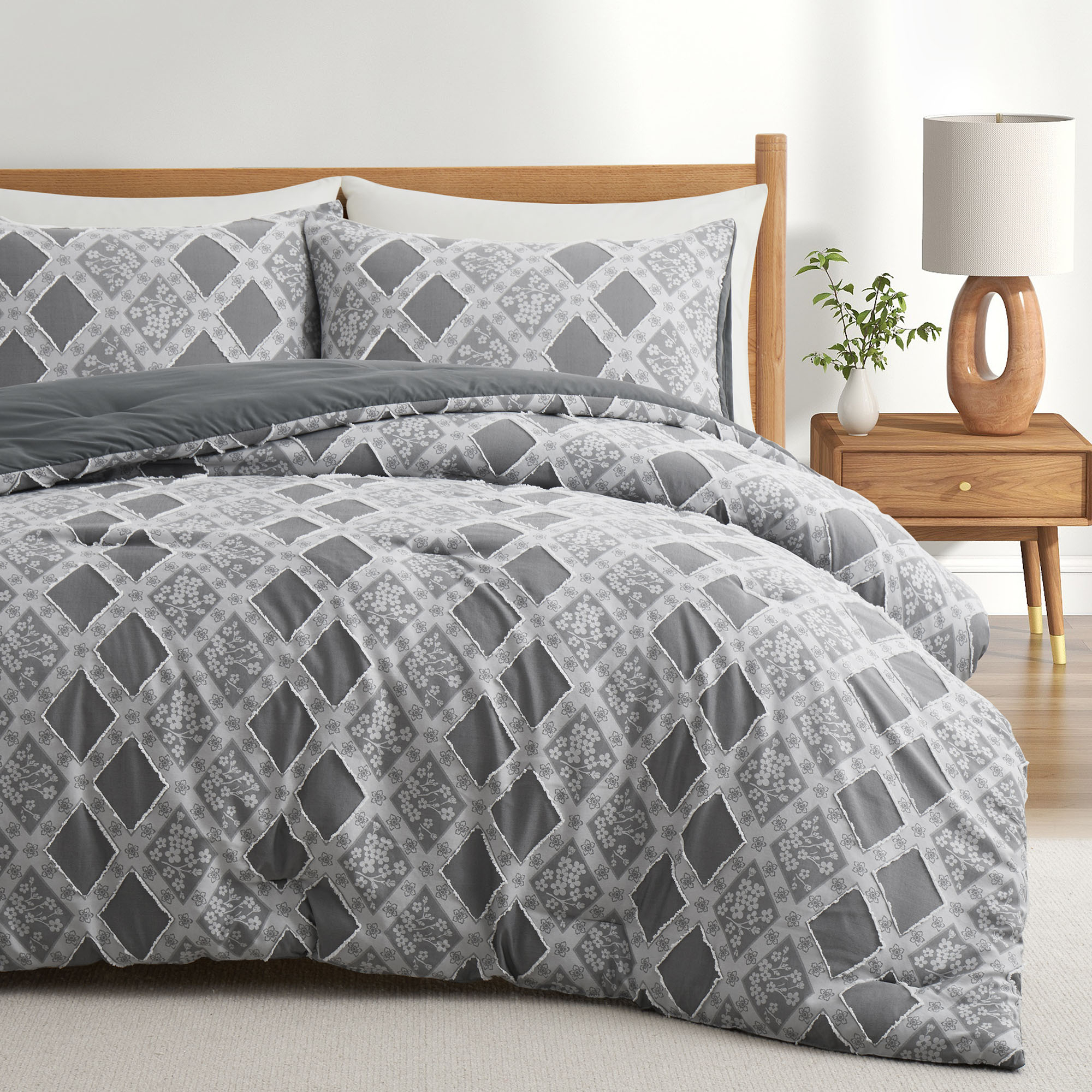 Ultra Soft Down Alternative Comforter Set With Matching Pillowcase- All-Season Warmth - Full/Queen