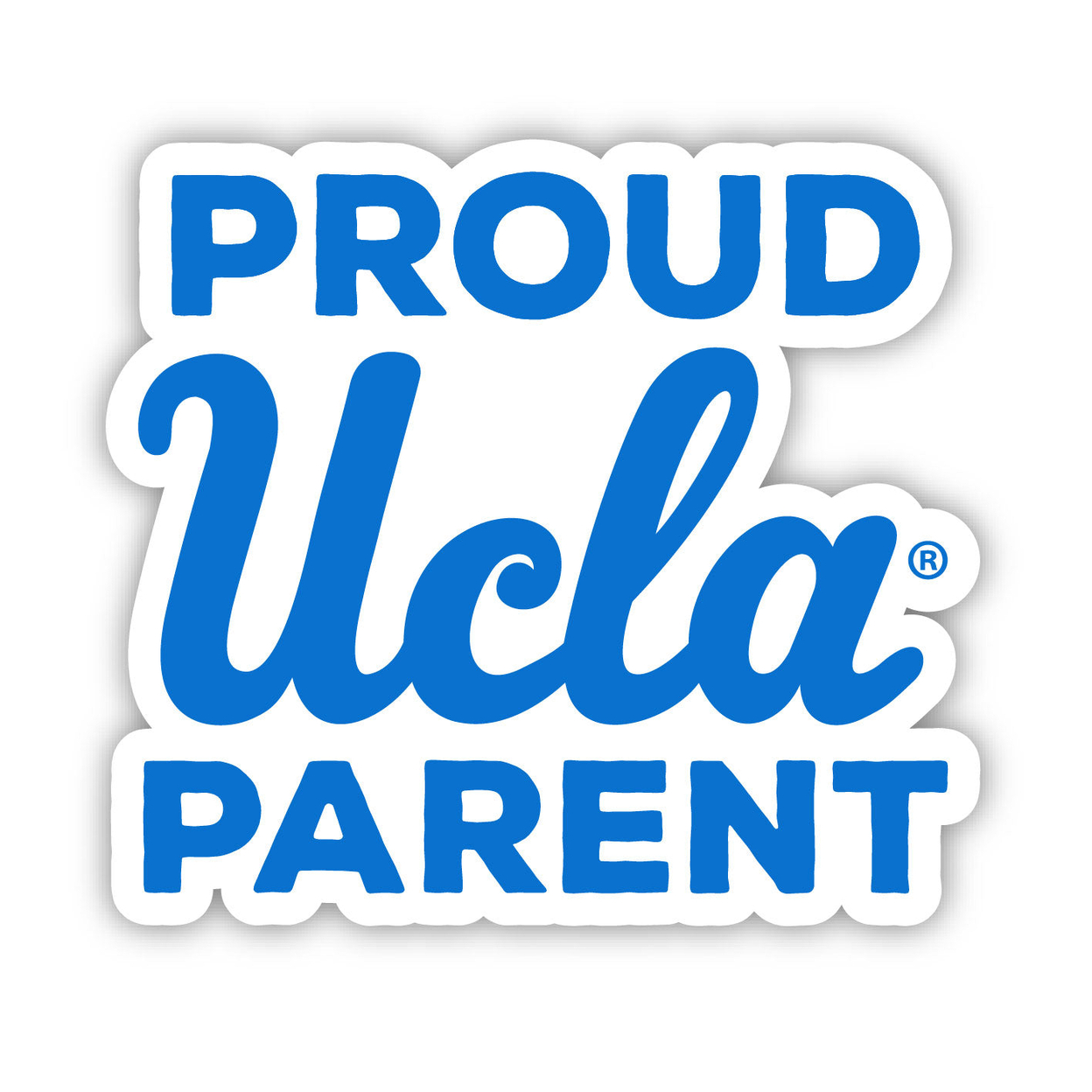 UCLA Bruins Proud Parent 4 Sticker - (4 Pack)