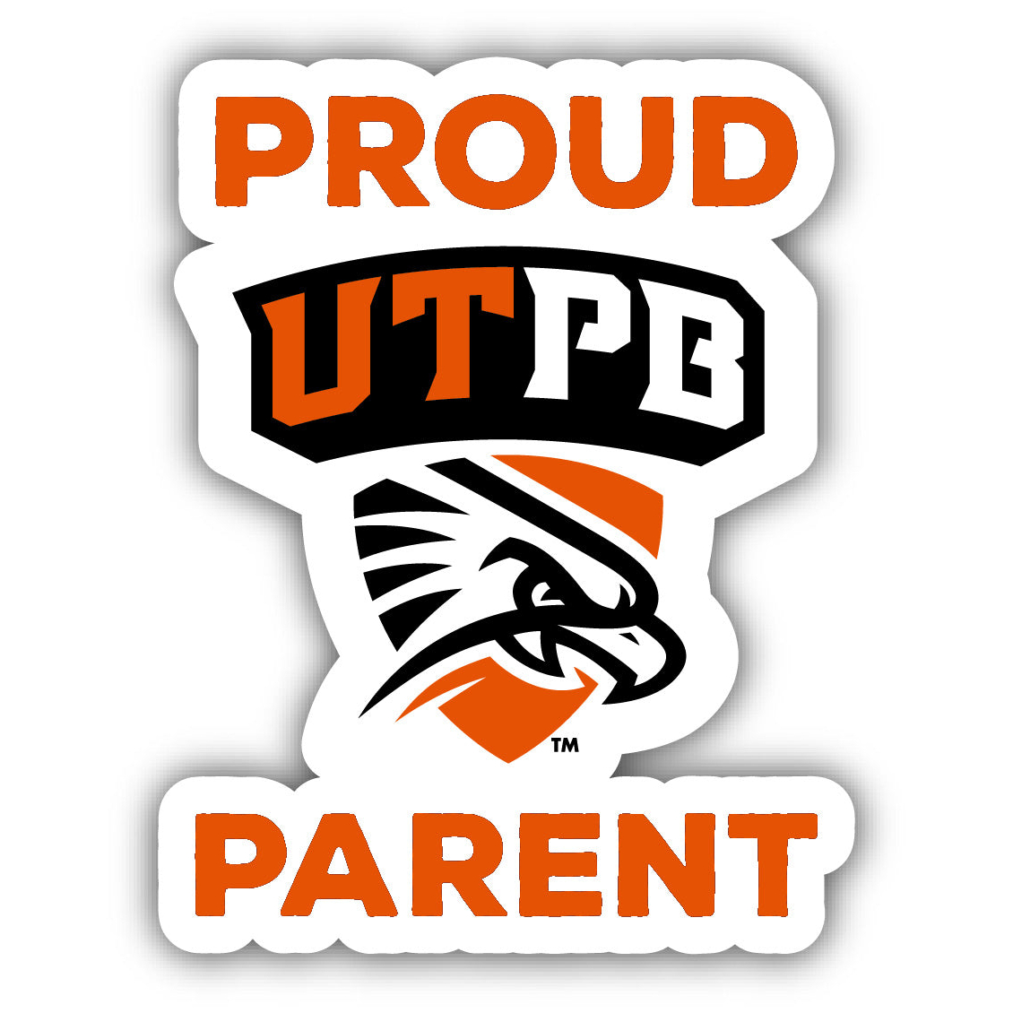 University Of Texas Of The Permian Basin Proud Parent 4 Sticker - (4 Pack)