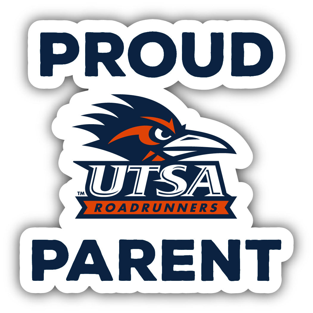 UTSA Road Runners Proud Parent 4 Sticker - (4 Pack)