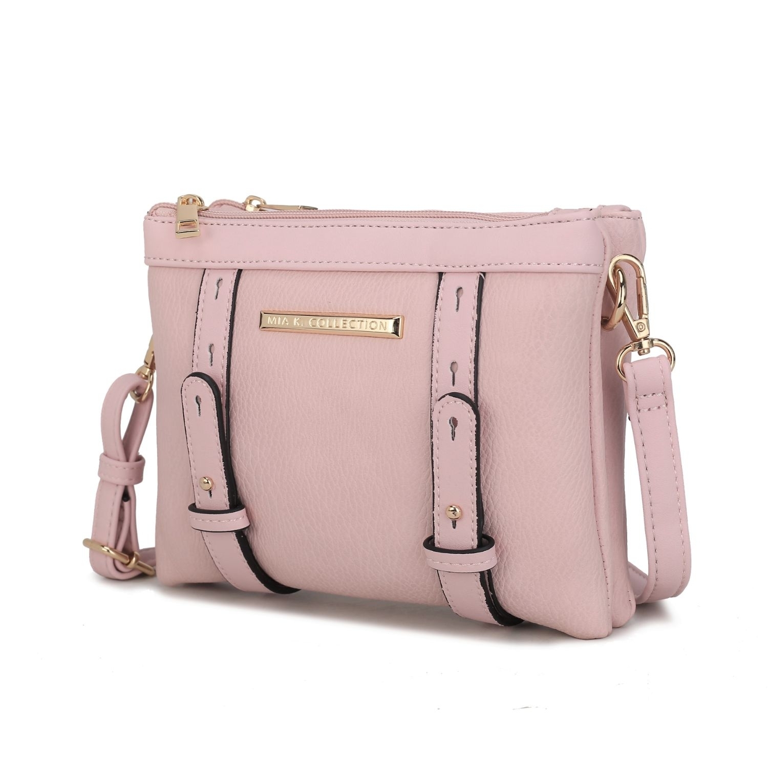 MKF Collection Elsie Crossbody Handbag By Mia K - Blush Pink