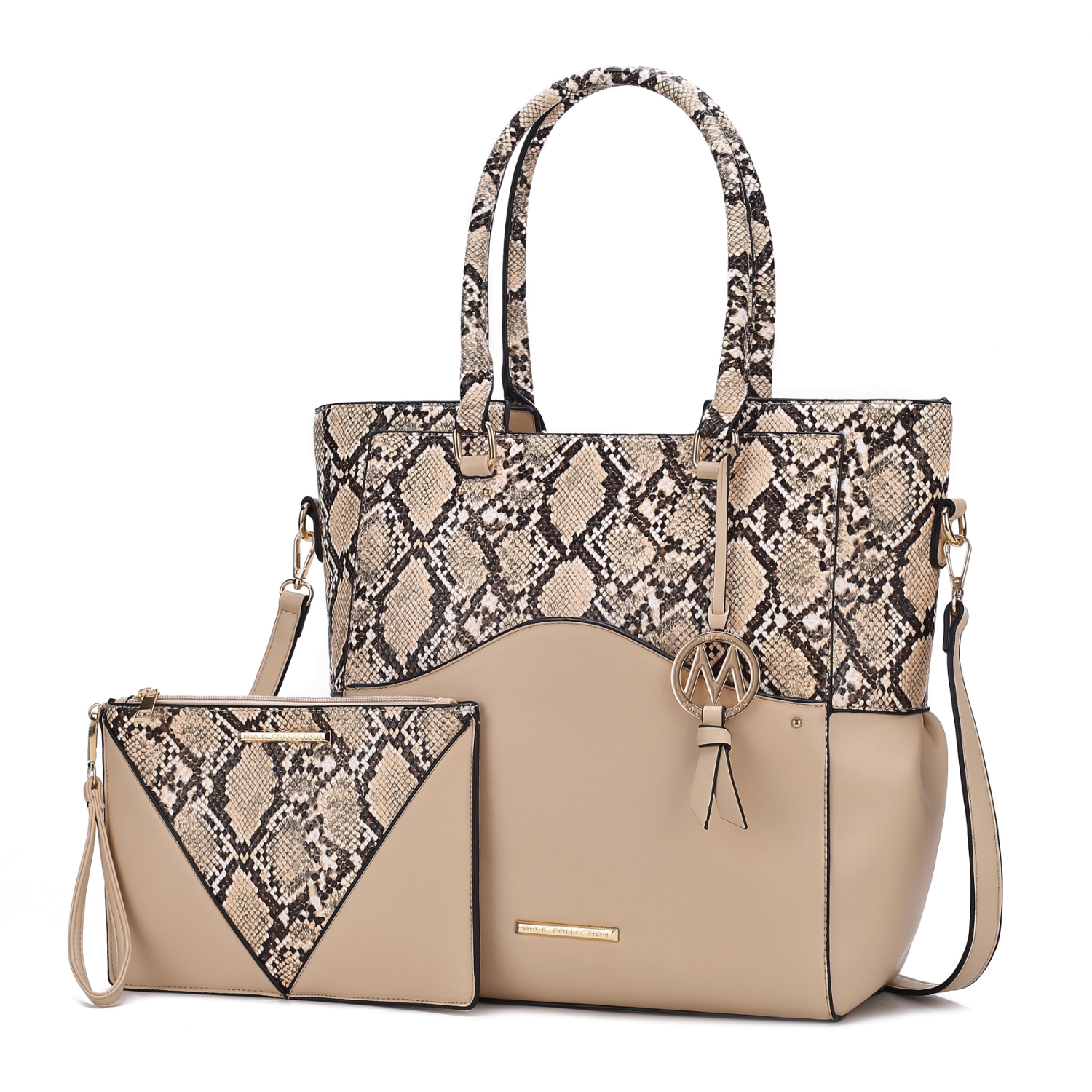 MKF Collection Iris Vegan Leather Tote Handbag By Mia K. - Blush Pink