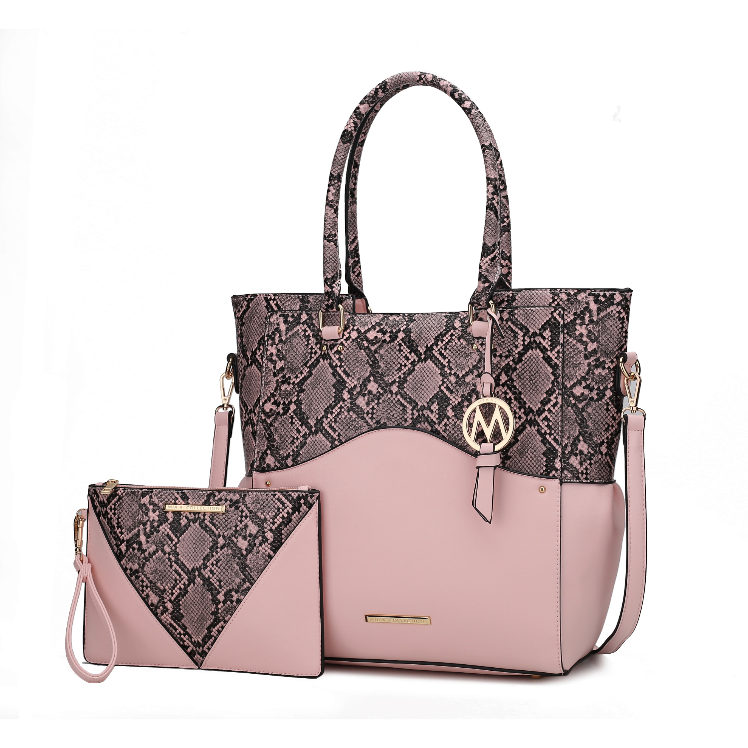 MKF Collection Iris Vegan Leather Tote Handbag By Mia K. - Blush Pink