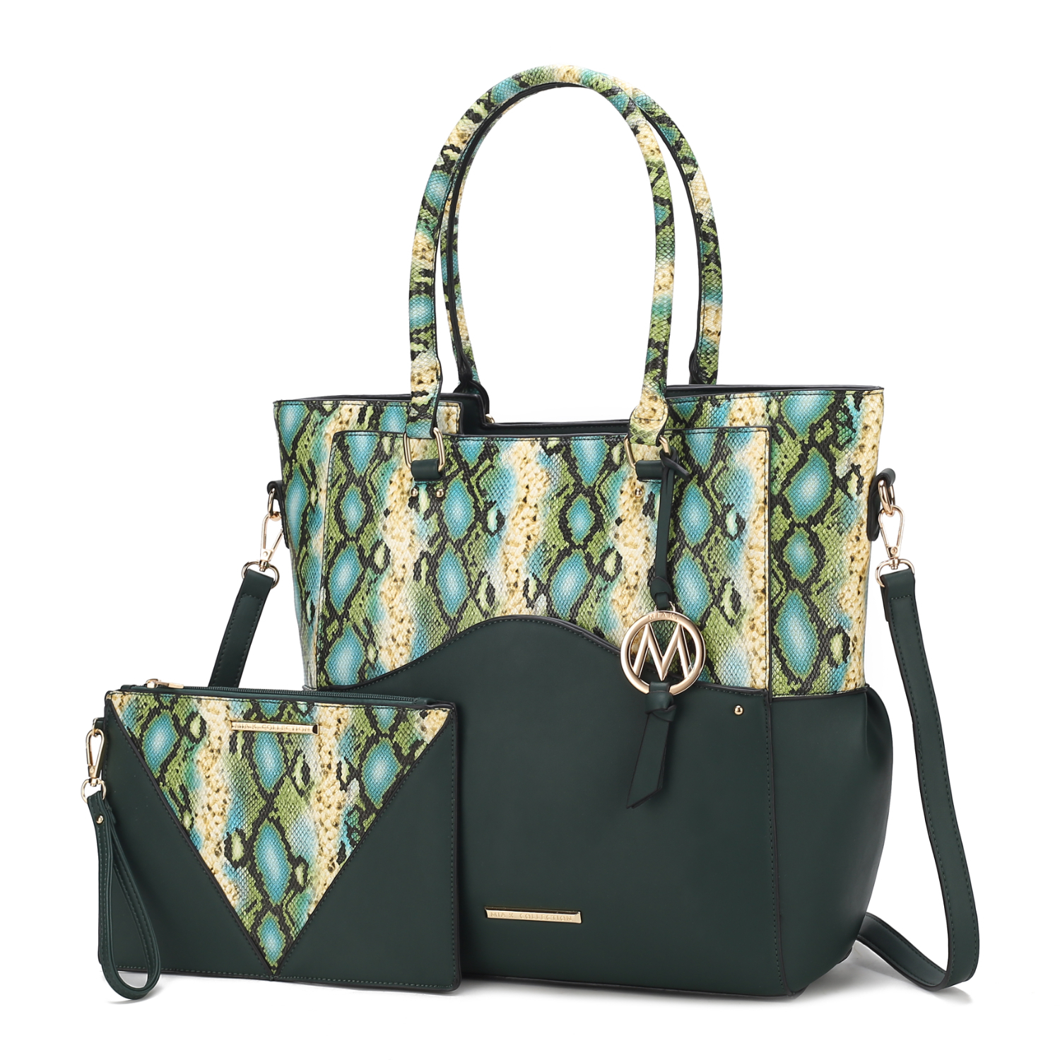 MKF Collection Iris Vegan Leather Tote Handbag By Mia K. - Olive