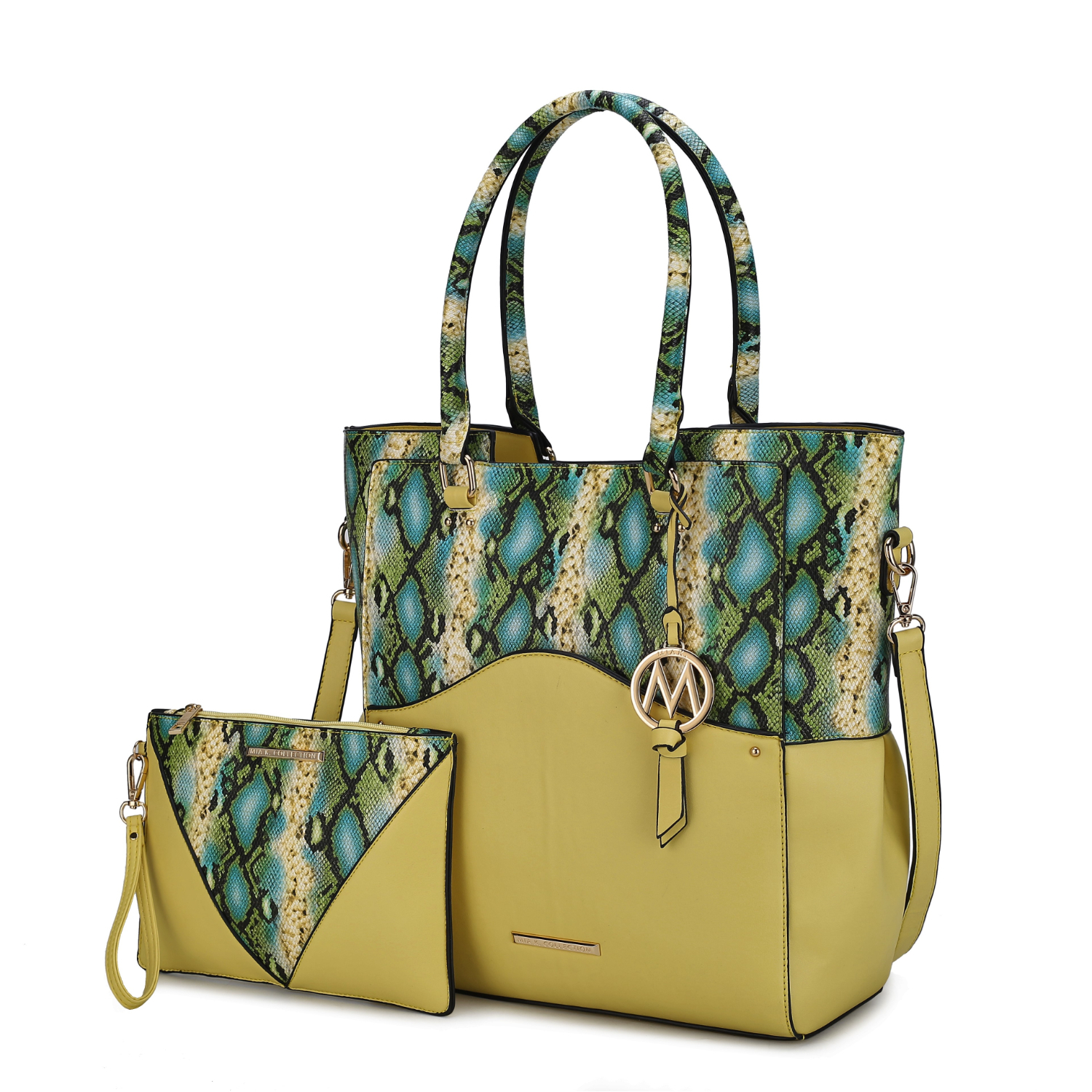 MKF Collection Iris Vegan Leather Tote Handbag By Mia K. - Yellow