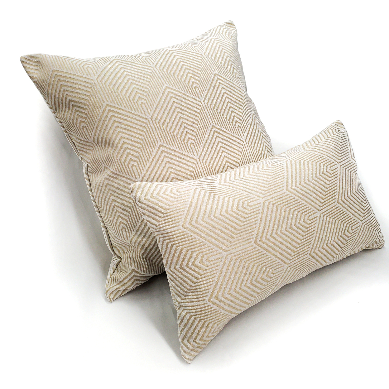 Sahara Cream And Gold Textured Throw Pillow 20x20, With Polyfill Insert