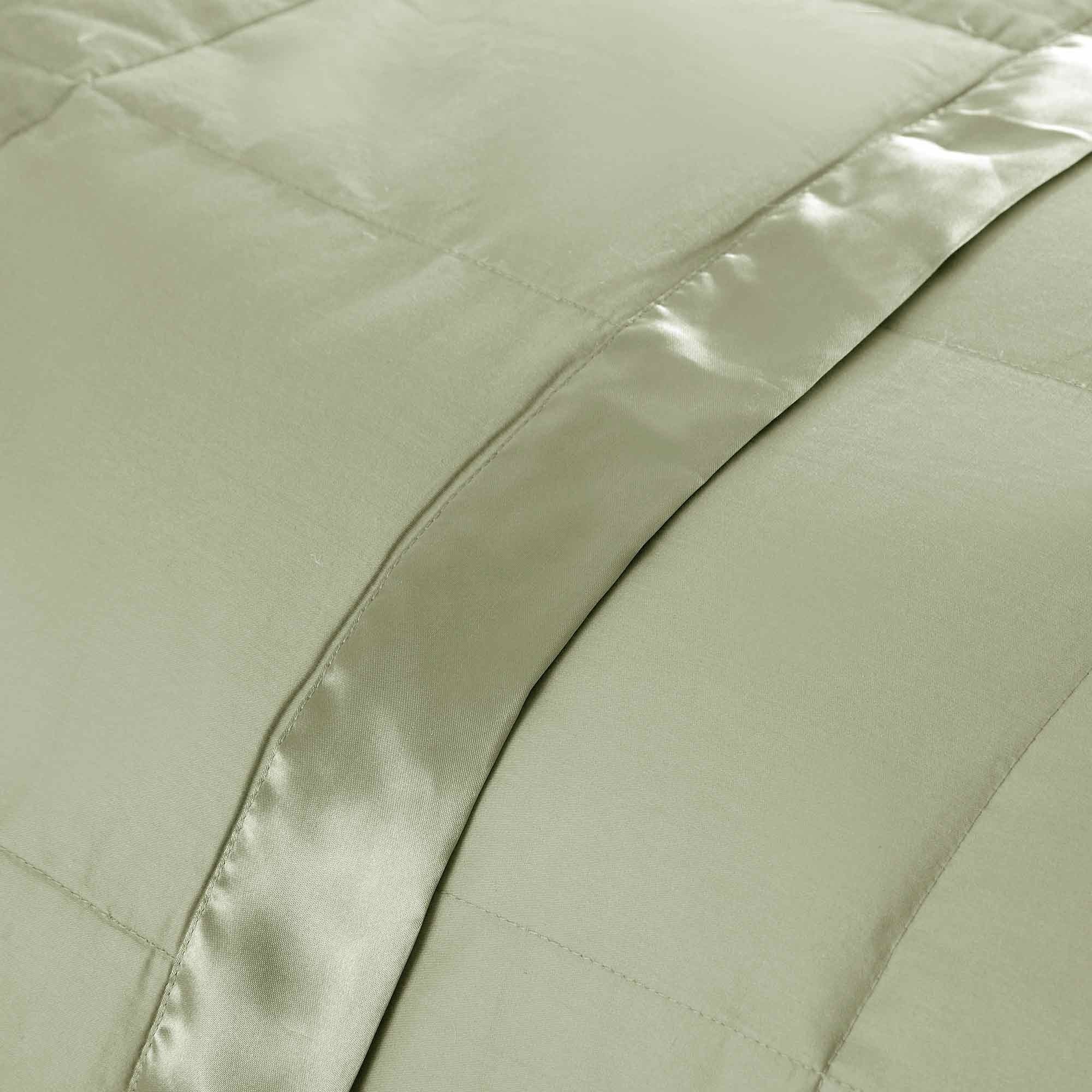 Cozy Soft Lightweight Oversized Down Blanket With Satin Trim, All Season Blanket, Sleep Essentials Versatile Blanket, 90 X90