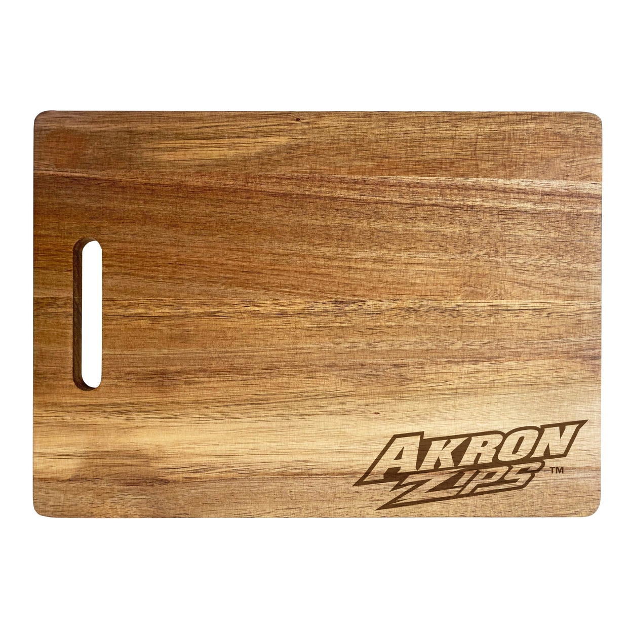 Akron Zips Engraved Wooden Cutting Board 10 X 14 Acacia Wood - Small Engraving