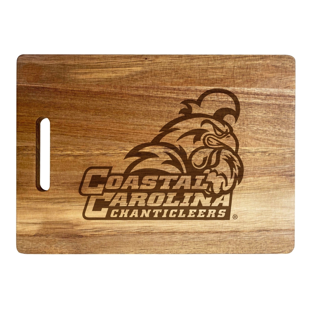 Coastal Carolina University Engraved Wooden Cutting Board 10 X 14 Acacia Wood - Large Engraving