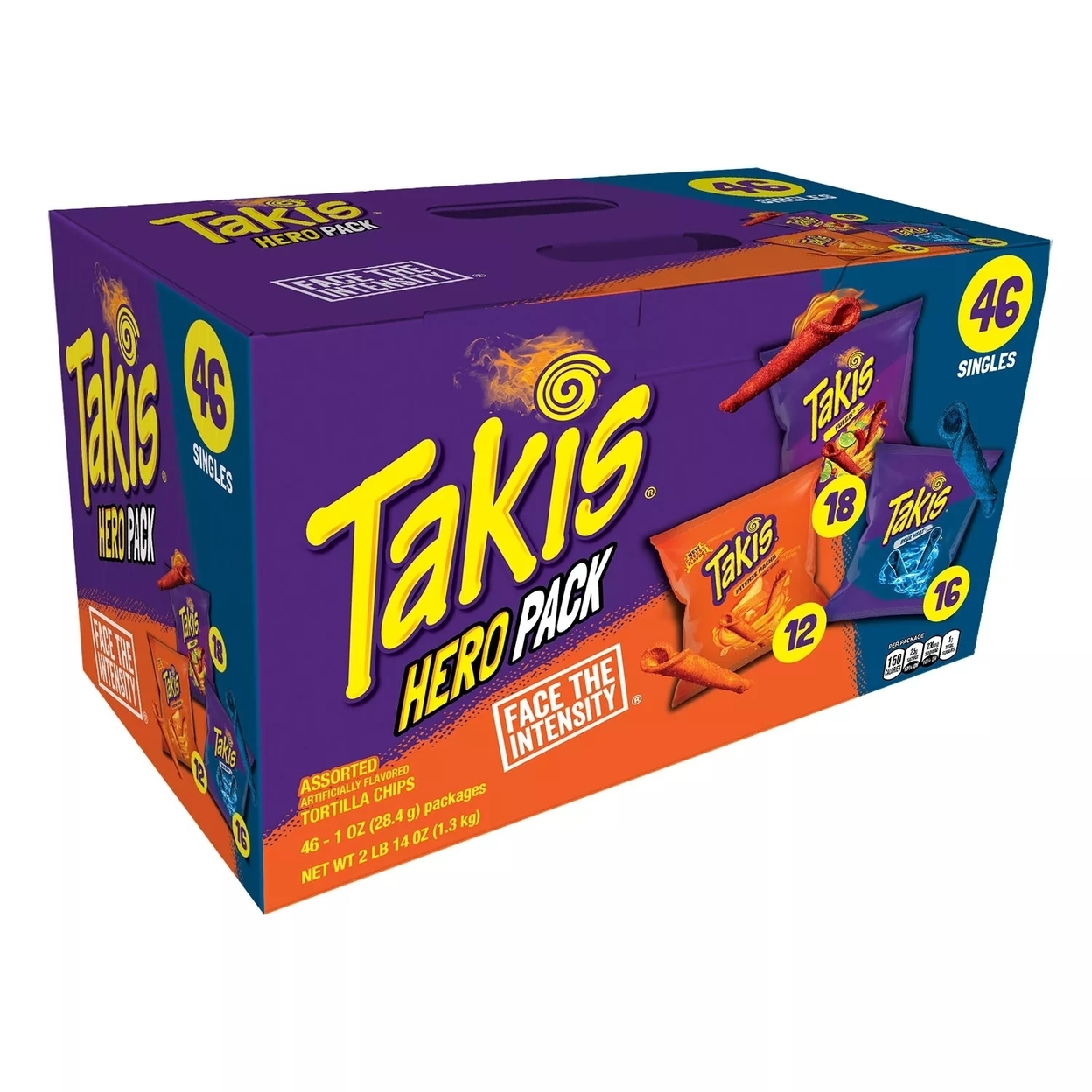 Takis Hero Variety Pack Tortilla Chips, 1 Ounce (Pack Of 46)