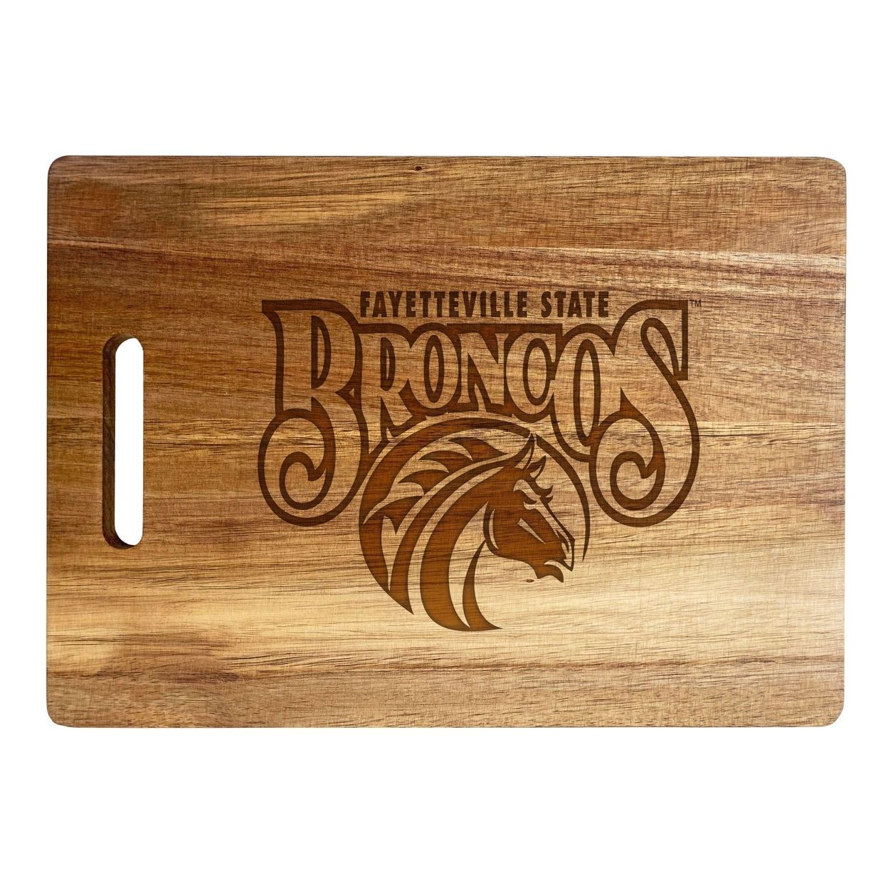 Fayetteville State University Engraved Wooden Cutting Board 10 X 14 Acacia Wood - Large Engraving
