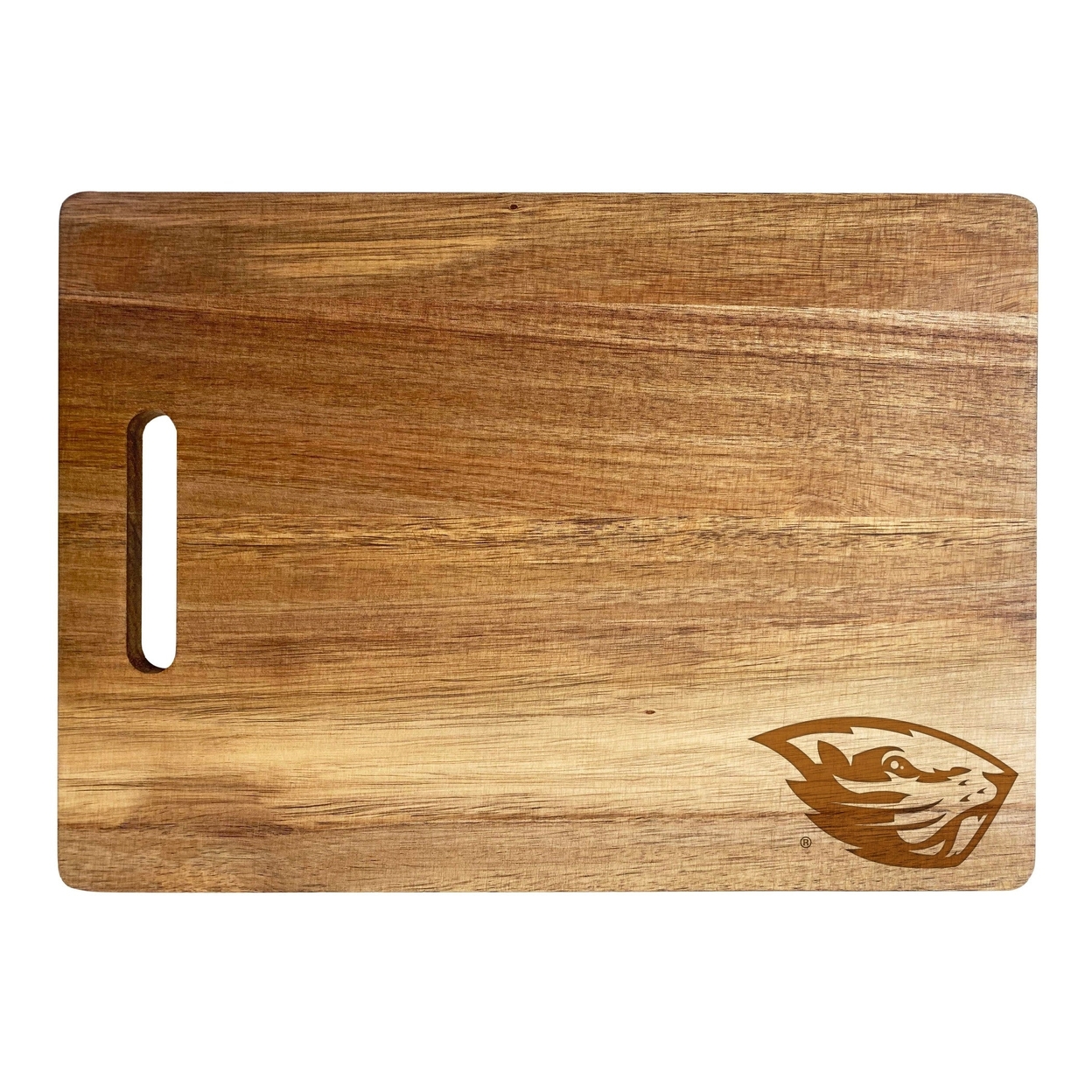 Oregon State Beavers Engraved Wooden Cutting Board 10 X 14 Acacia Wood - Small Engraving