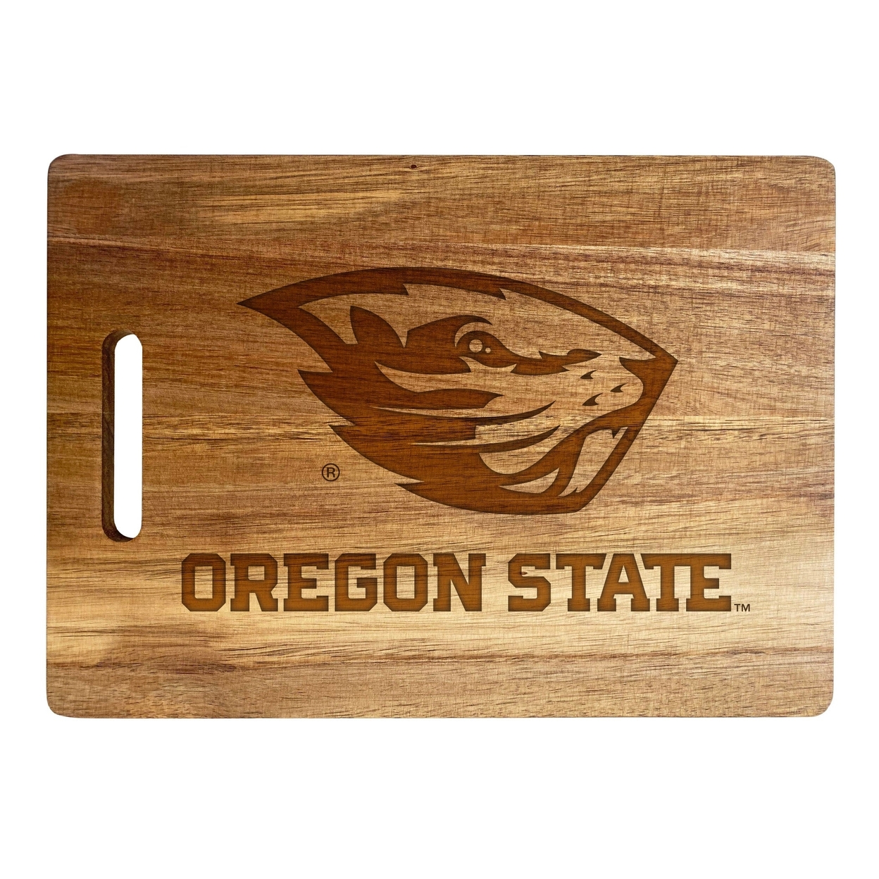 Oregon State Beavers Engraved Wooden Cutting Board 10 X 14 Acacia Wood - Large Engraving