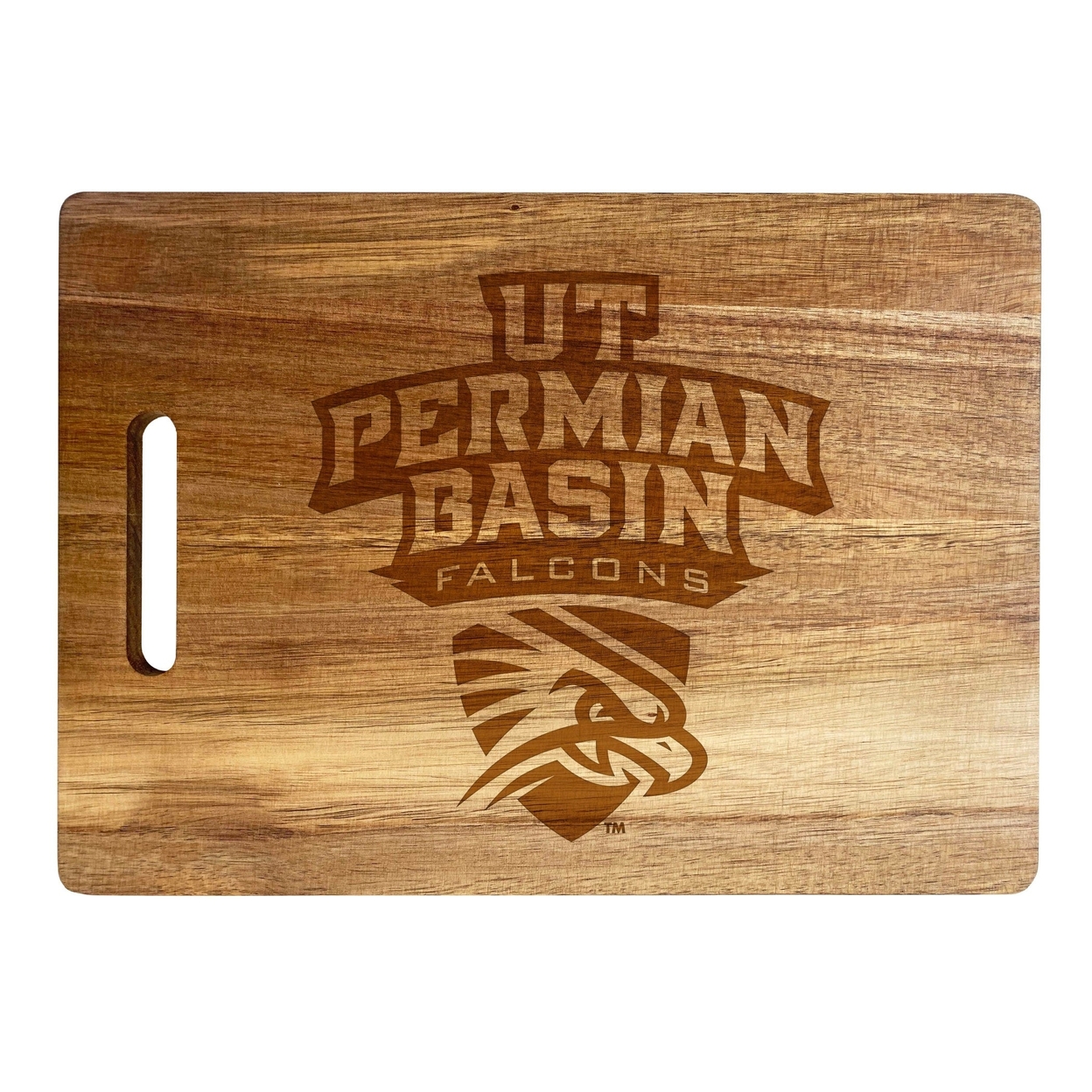 University Of Texas Of The Permian Basin Engraved Wooden Cutting Board 10 X 14 Acacia Wood - Large Engraving