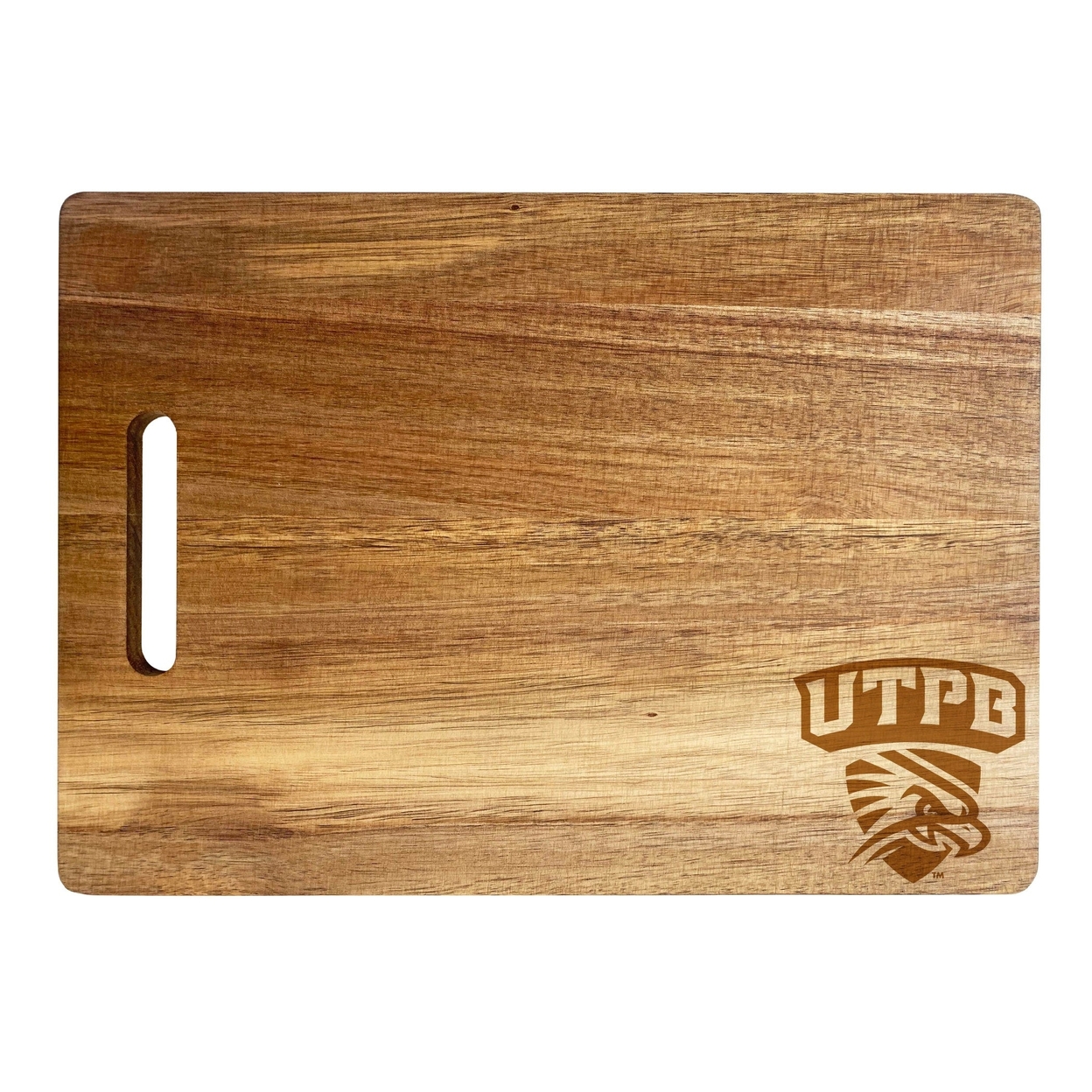 University Of Texas Of The Permian Basin Engraved Wooden Cutting Board 10 X 14 Acacia Wood - Small Engraving