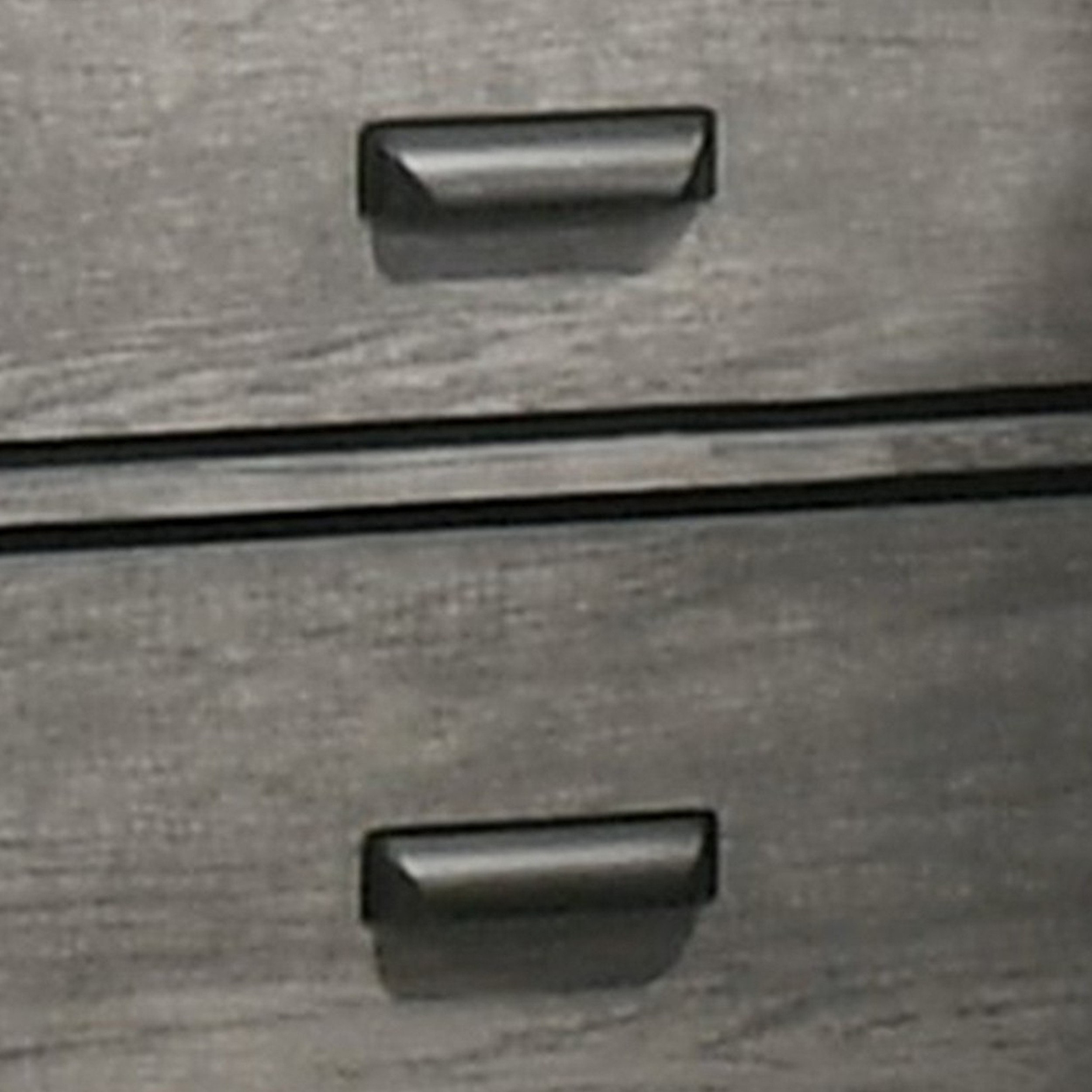 Lei 26 Inch 2 Drawer Nightstand, Sleek Metal Handles, Modern Gray Finish- Saltoro Sherpi