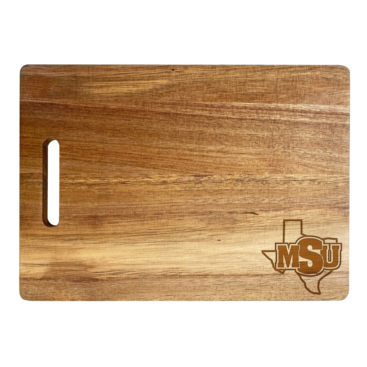 Midwestern State University Engraved Wooden Cutting Board 10 X 14 Acacia Wood - Small Engraving