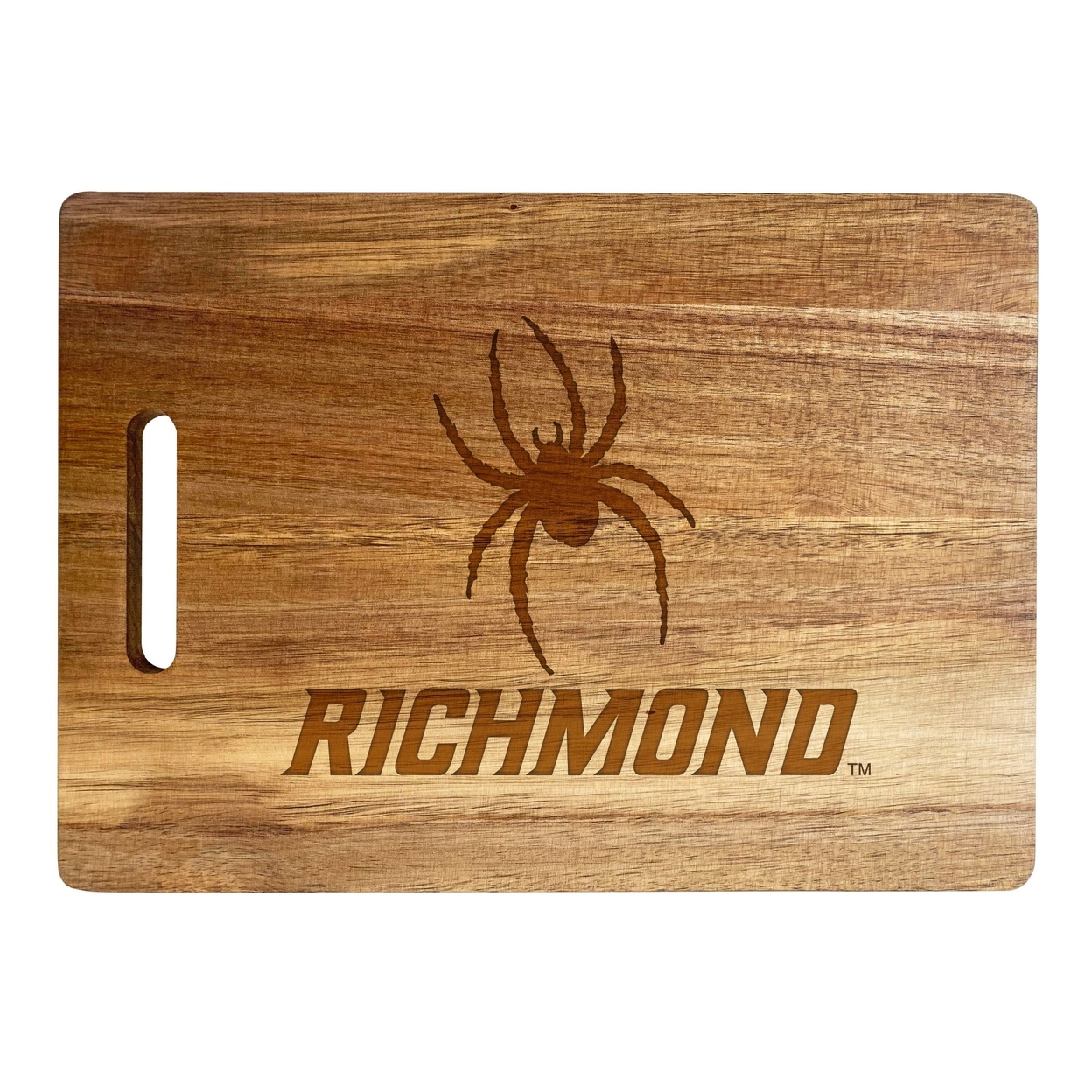 Richmond Spiders Engraved Wooden Cutting Board 10 X 14 Acacia Wood - Large Engraving