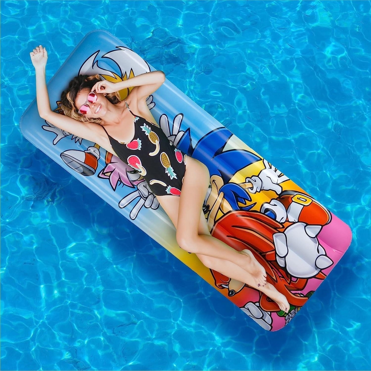 Sonic The Hedgehog Inflatable Pool Float 67 Licensed Game Character Mighty Mojo