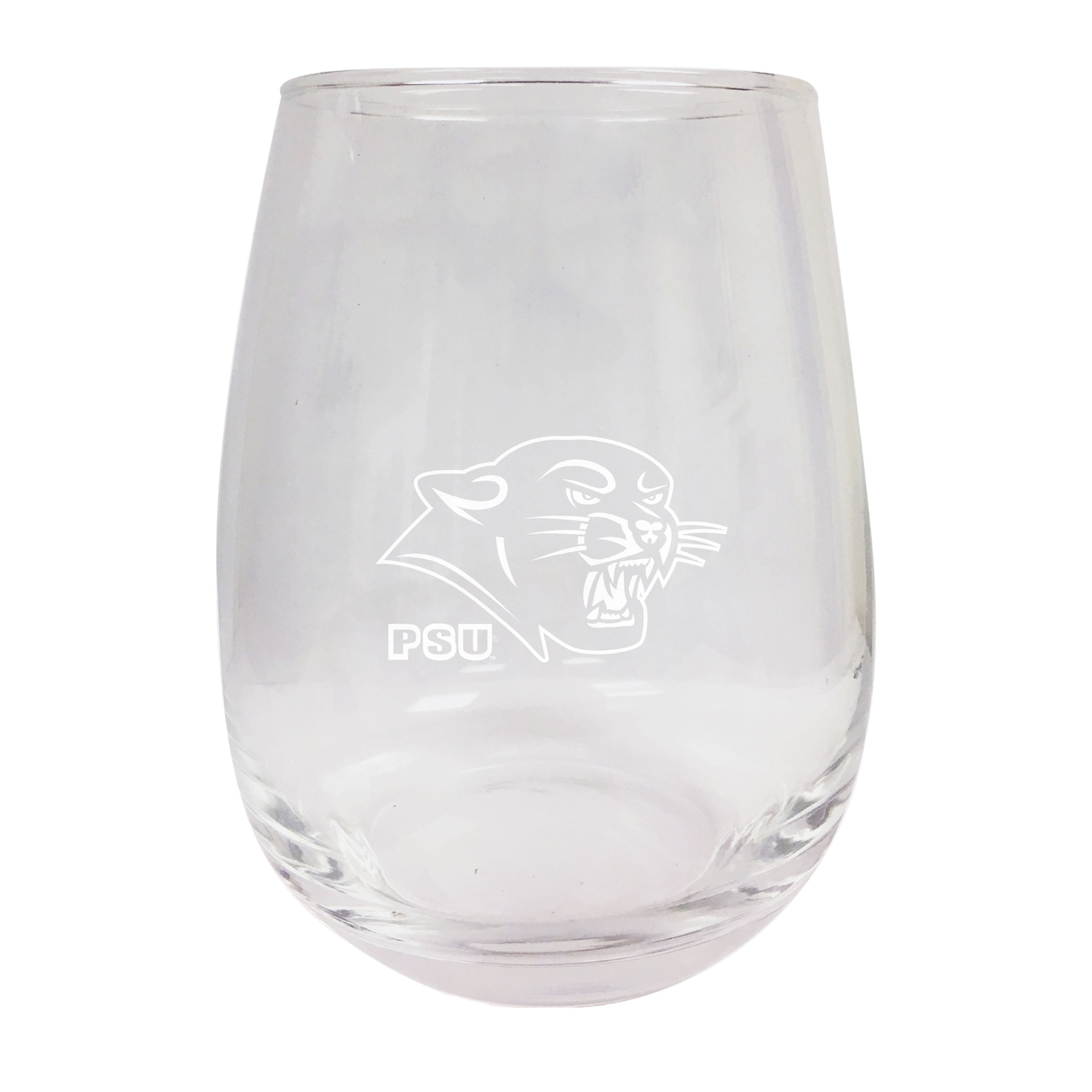 Plymouth State University Etched Stemless Wine Glass