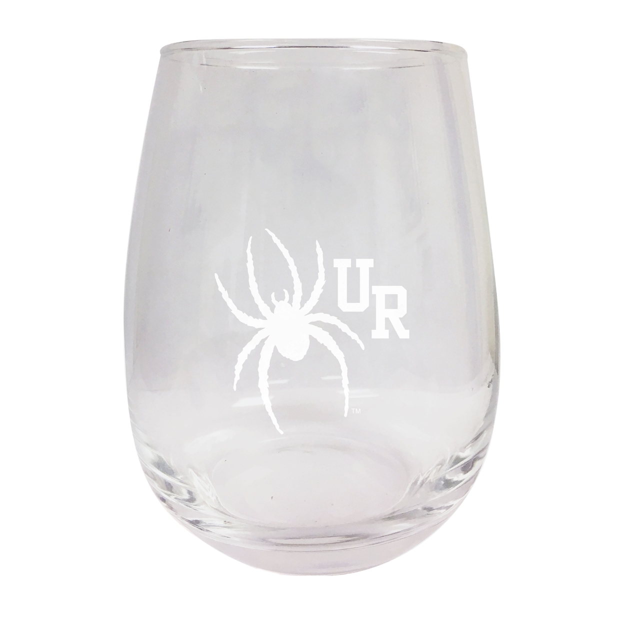 Richmond Spiders Etched Stemless Wine Glass