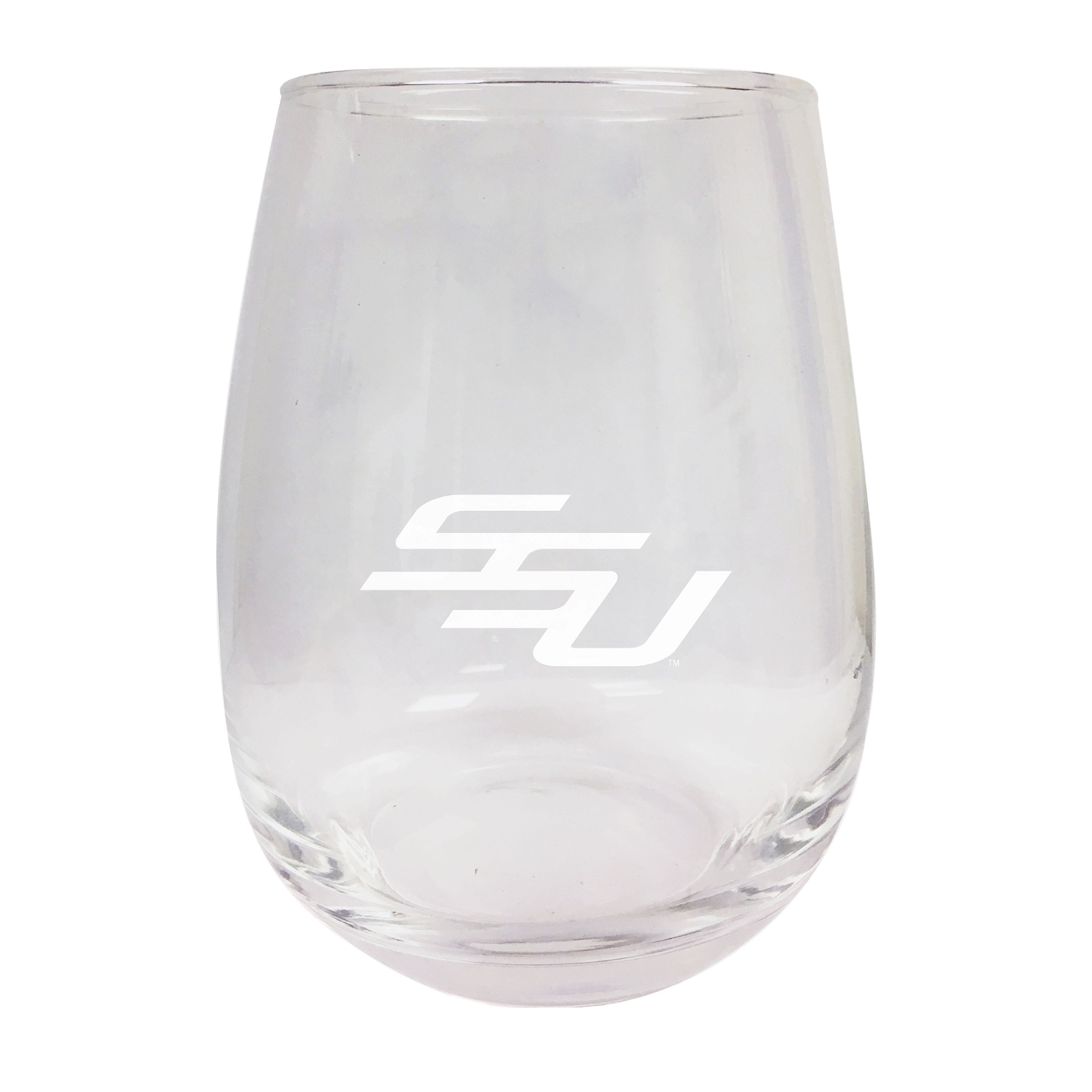Savannah State University Etched Stemless Wine Glass