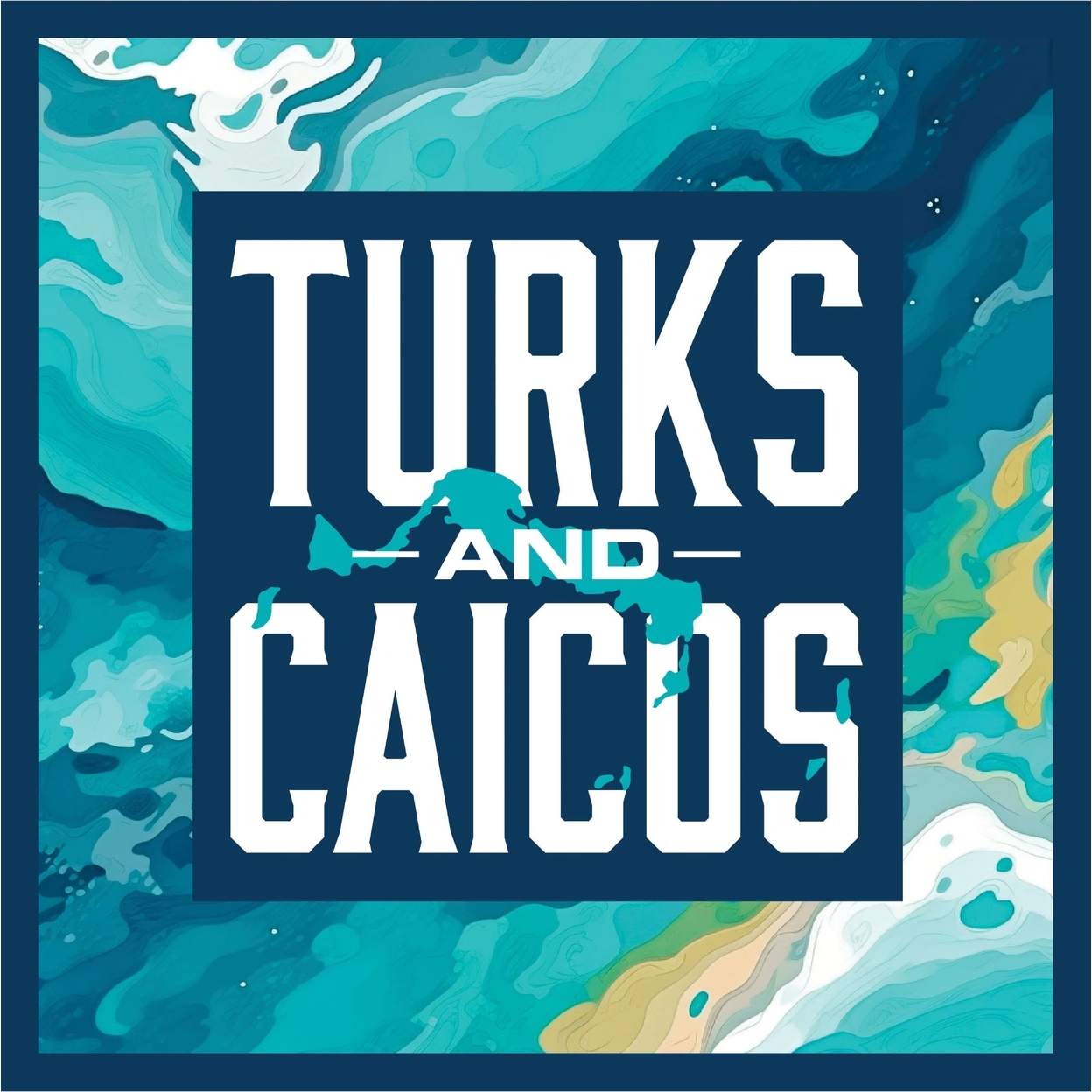 Turks And Caicos Design B Souvenir Vinyl Decal Sticker - 6-Inch