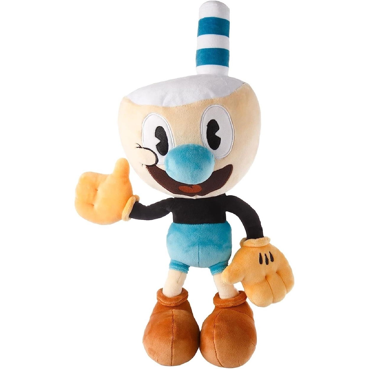 The Cuphead Show Mugman Plush Doll 15 Animated Series Character Soft Toy Mighty Mojo