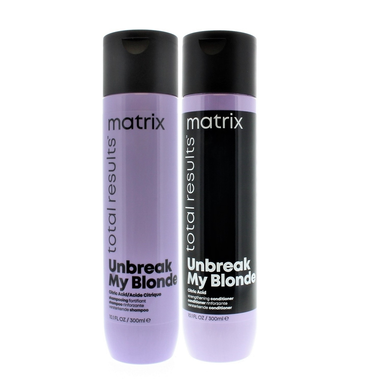 Matrix Total Results Unbreak My Blonde Citric Acid Shampoo And Conditioner 10.1oz/300ml Set
