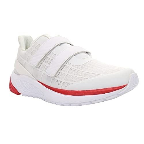 PropÃ©t Women's Propet One Twin Strap Cross Trainer WHITE/RED - WHITE/RED, 12 Narrow