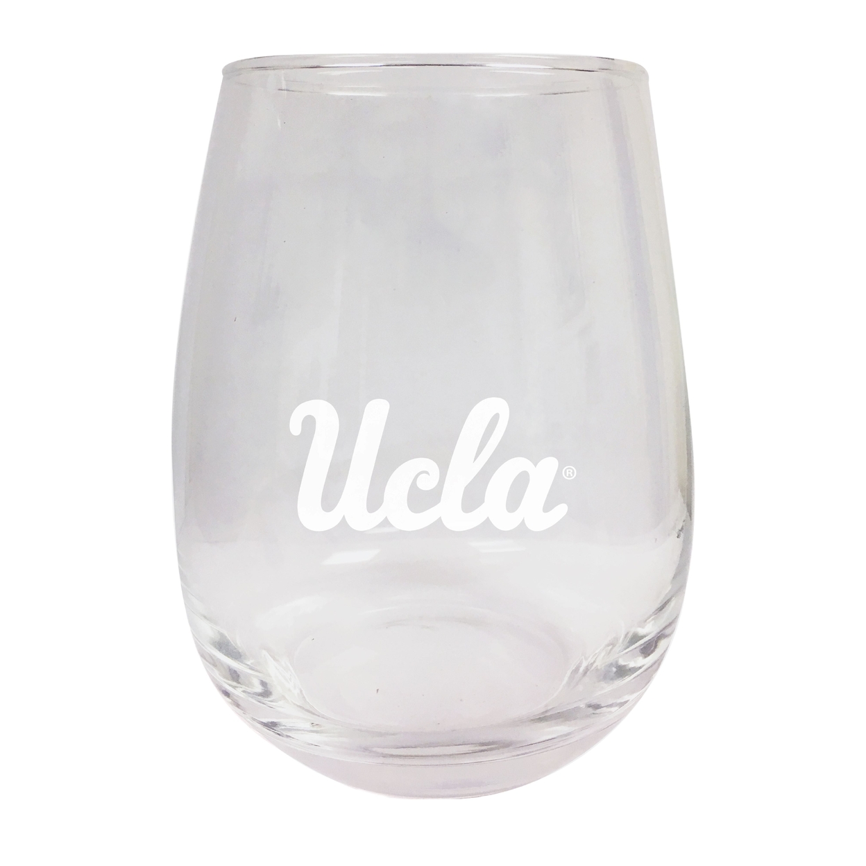 UCLA Bruins Etched Stemless Wine Glass