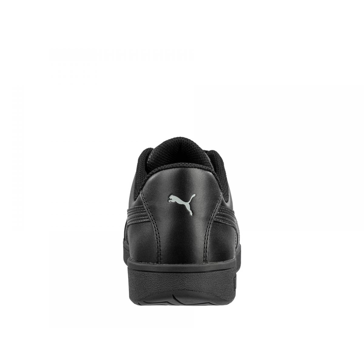 PUMA Safety Women's Iconic Low Composite Toe SD Work Shoes Smooth Black Leather - 640105 BLACK - BLACK, 9
