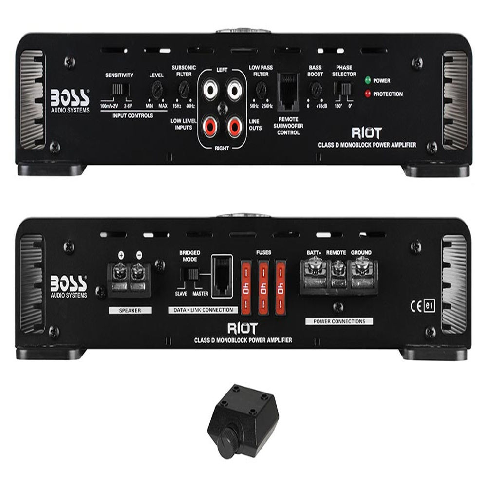 BOSS Audio Systems R3400D Riot Series Car Audio Subwoofer Amplifier