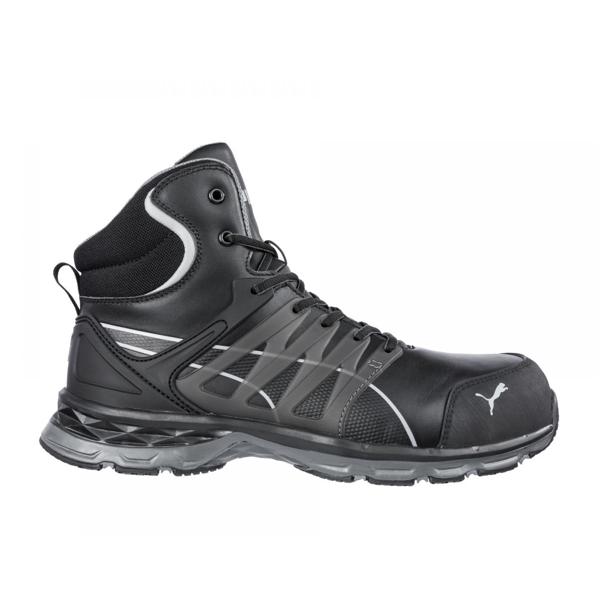PUMA Safety Men's Velocity 2.0 Mid Composite Toe ESD Work Boot Black - 633805 ONE SIZE BLACK - BLACK, 12