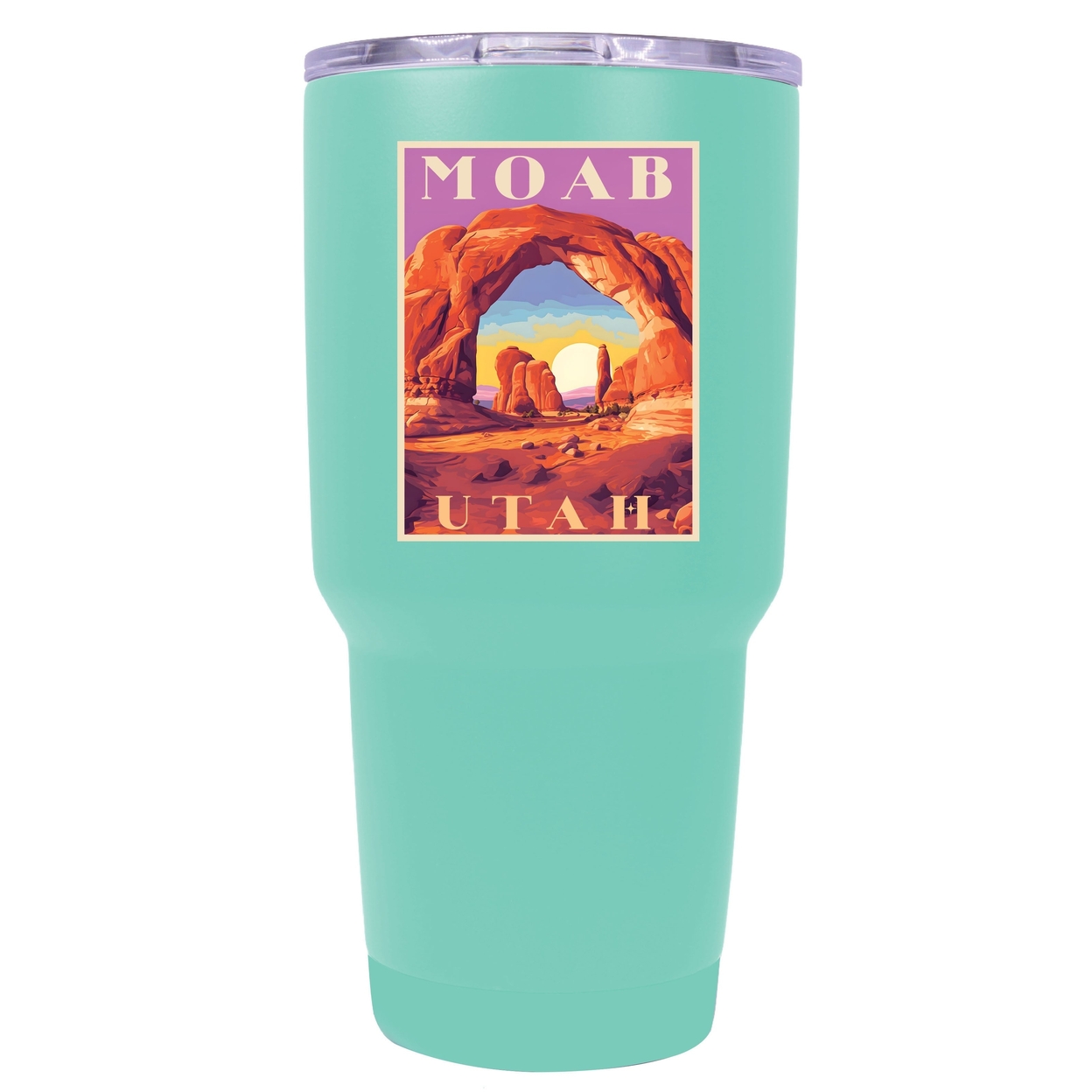 Moab Utah Souvenir 24 Oz Insulated Stainless Steel Tumbler - Red,,2-Pack