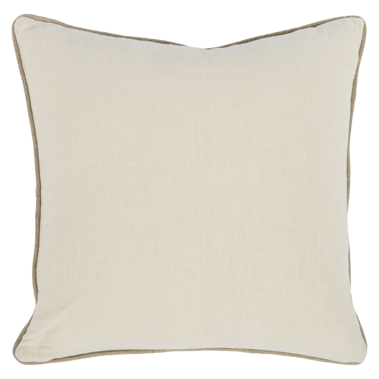 20 Inch Square Accent Throw Pillow, Chevron Watercolor Design, Ivory, Black- Saltoro Sherpi