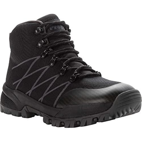 Propet Men's Traverse Hiking Boot BLACK/DK GREY - BLACK/DK GREY, 10-3E