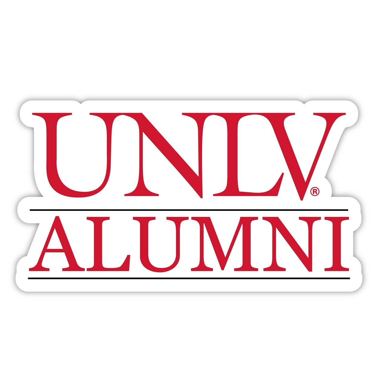 UNLV Rebels Alumni 4 Sticker - (4 Pack)