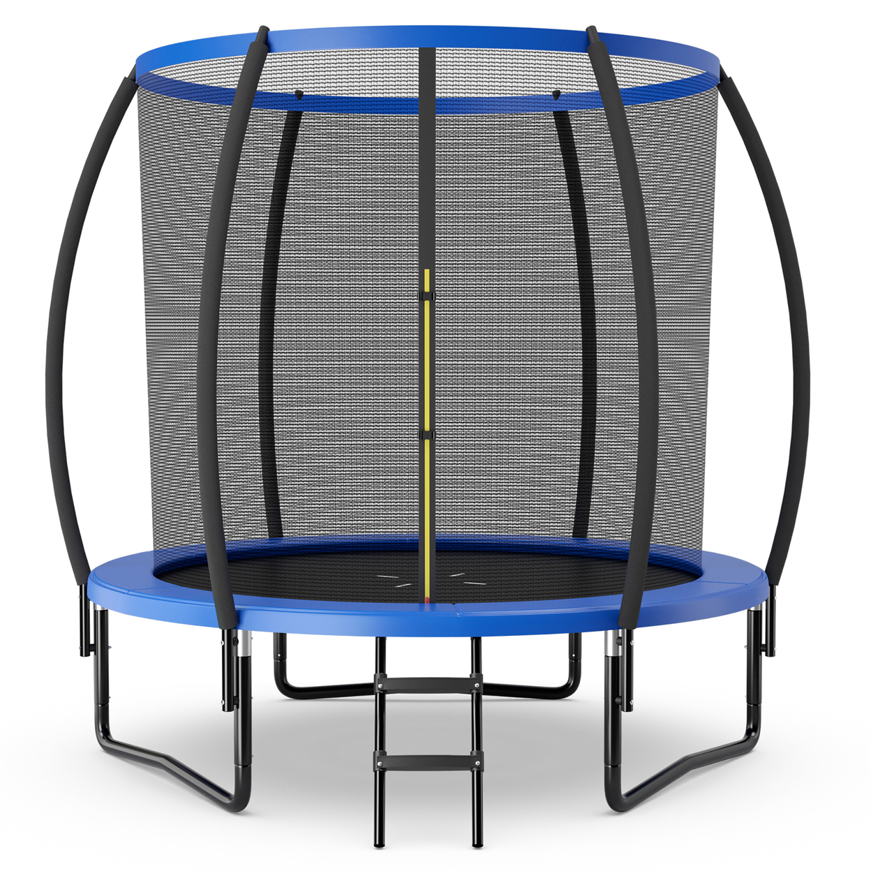 10FT Recreational Trampoline W/ Ladder Enclosure Net Safety Pad Outdoor - Blue