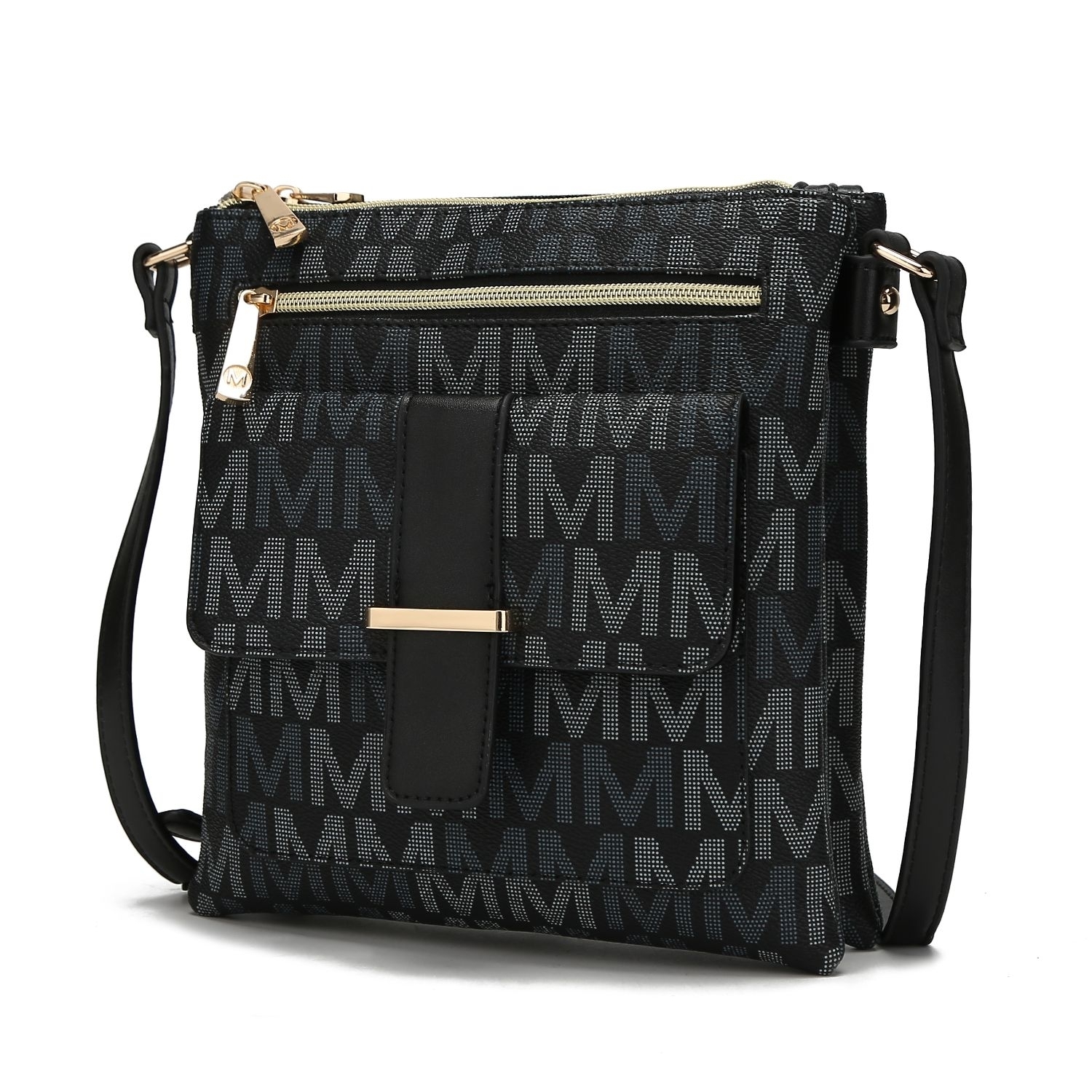 MKF Collection Jeni Signature Crossbody Handbag By Mia K. - Black