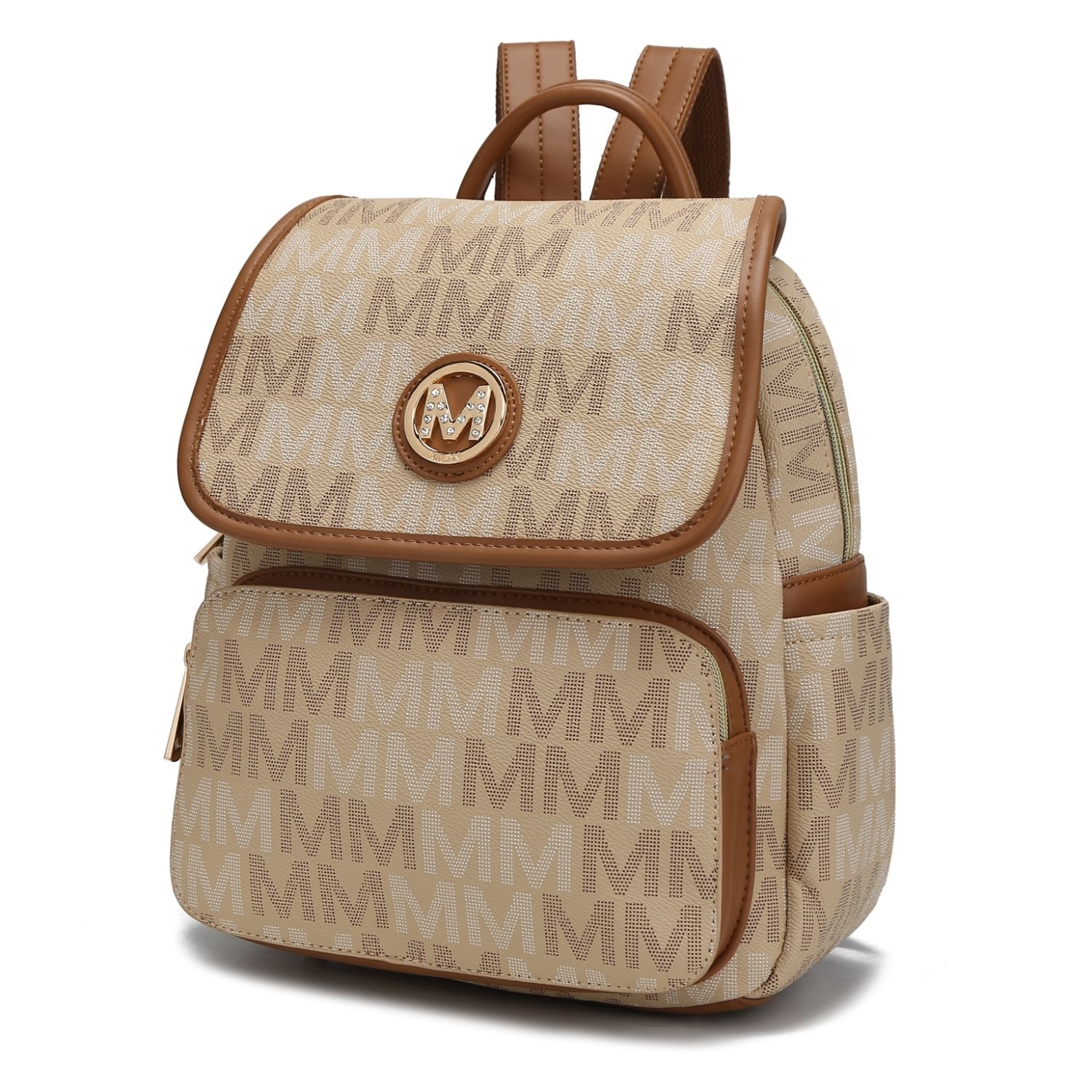 MKF Collection Drea Signature Backpack By Mia K. - Beige