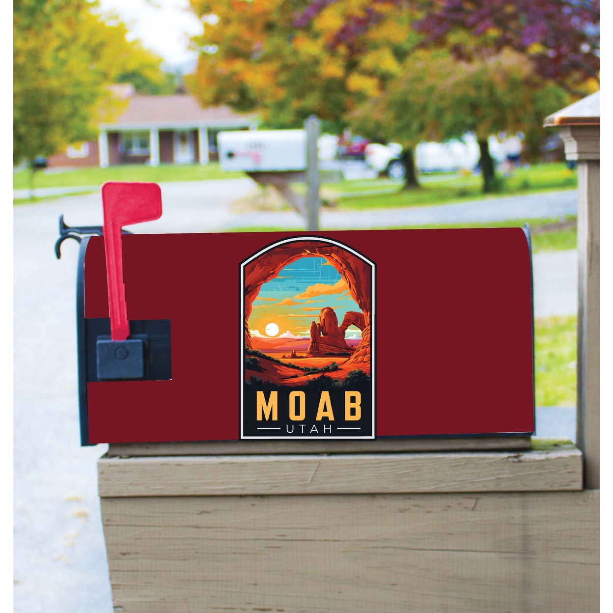 Moab Utah Design C Souvenir Magnetic Mailbox Cover