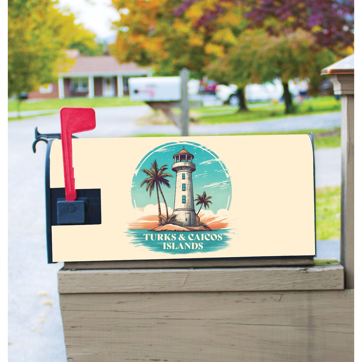Turks And Caicos Design A Souvenir Magnetic Mailbox Cover