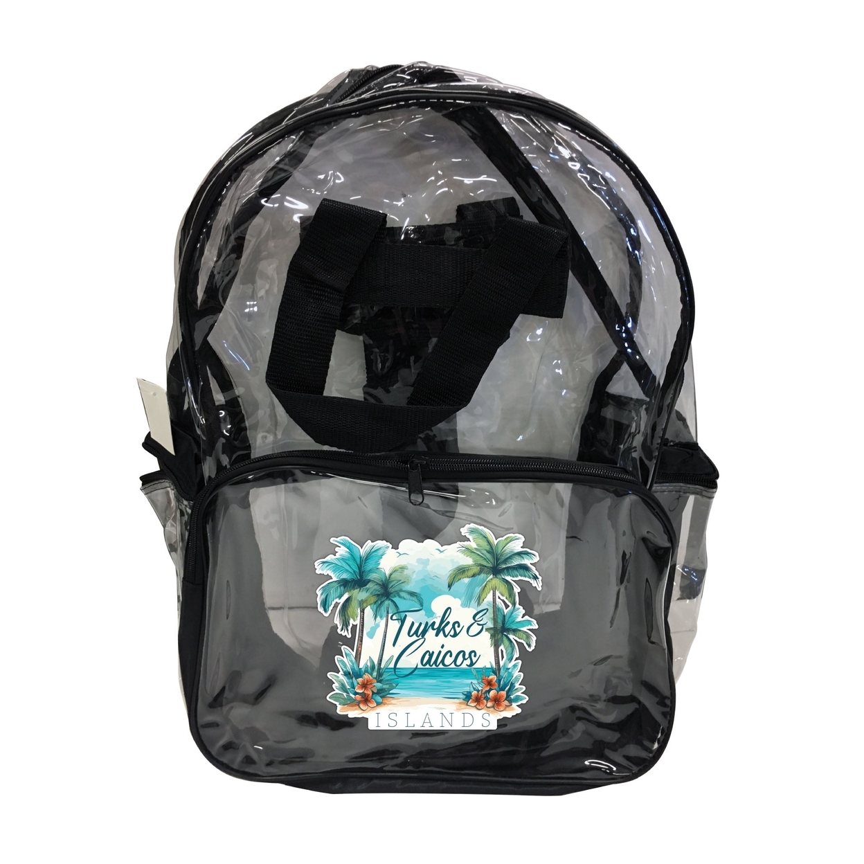 Turks And Caicos Design C Souvenir Clear View Backpack