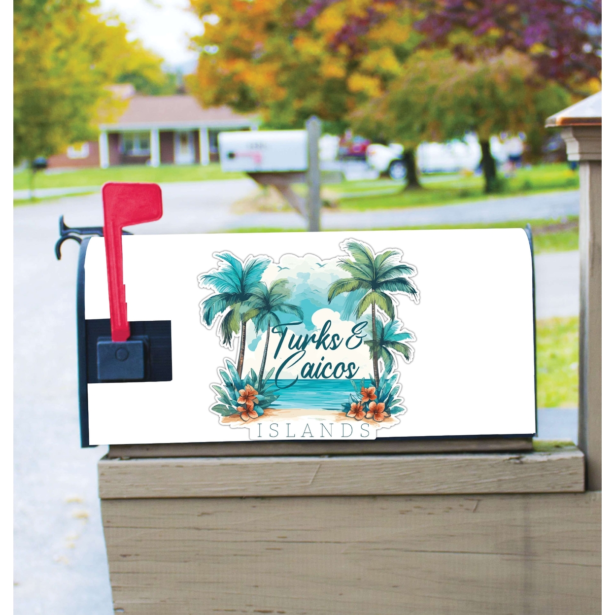 Turks And Caicos Design C Souvenir Magnetic Mailbox Cover