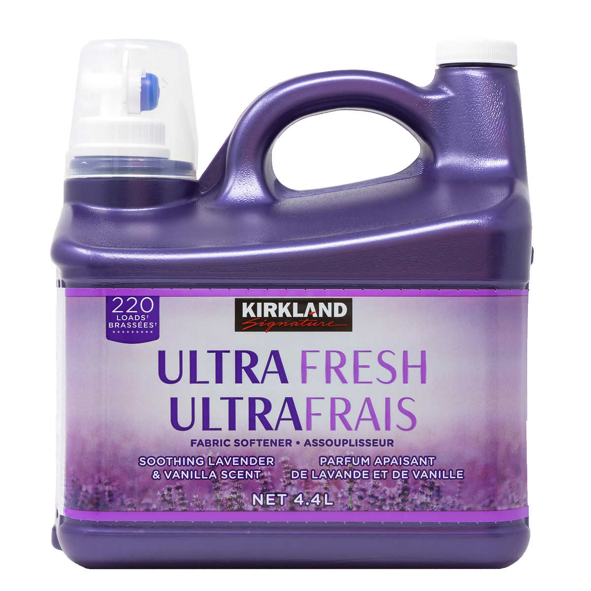 Kirkland Signature UltraFresh Soothing Lavender Fabric Softener, 148 Fluid Ounce