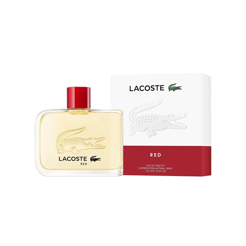 Lacoste Red EDT Spray 4.2 Oz For Men