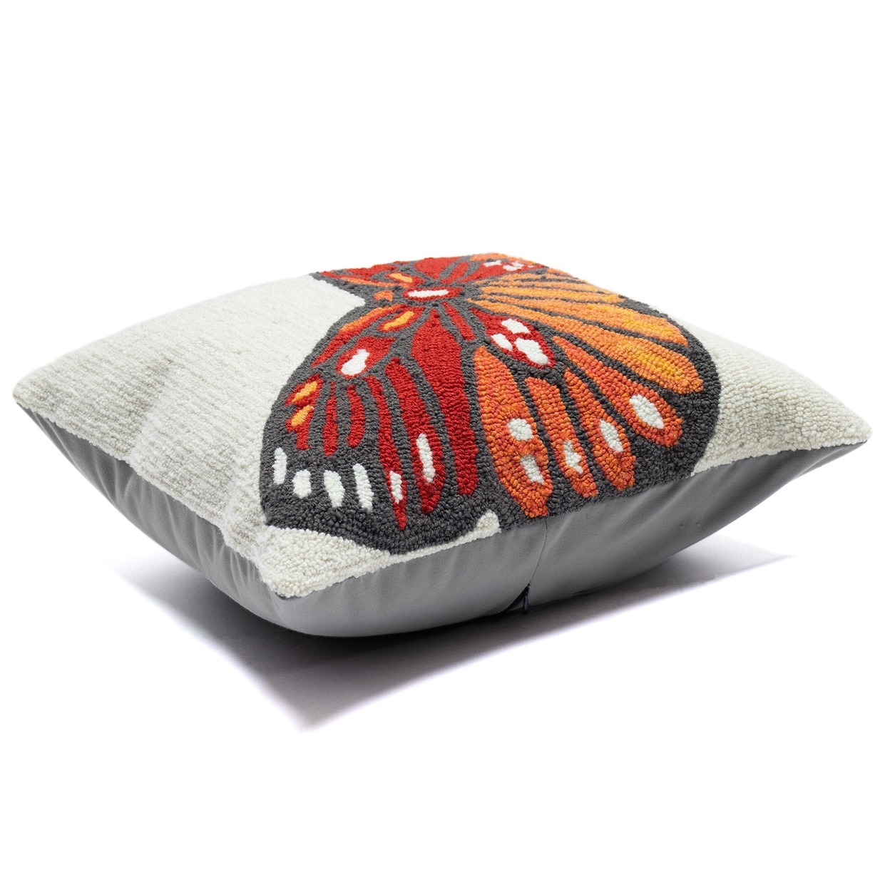 Liora Manne Frontporch Butterfly Indoor Outdoor Pillow Orange