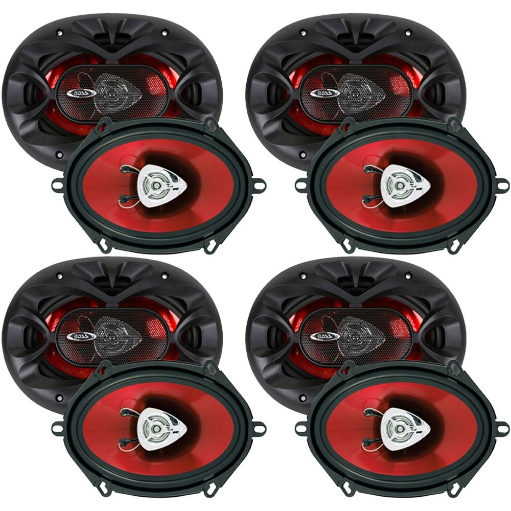 Pack Of (4) Boss CH5720 250W Chaos Series 5 X 7 / 6 X 8 2-Way Car Stereo Speakers